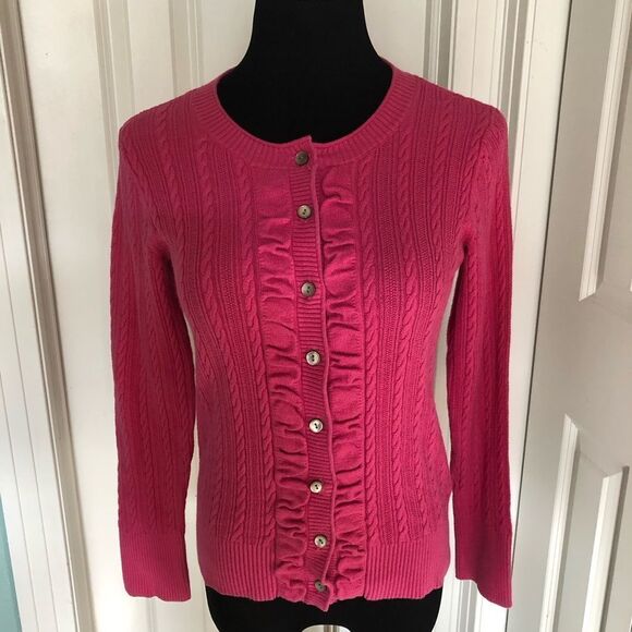 Cute pink cardigan by Eddie Bauer in small - Picture 1 of 3